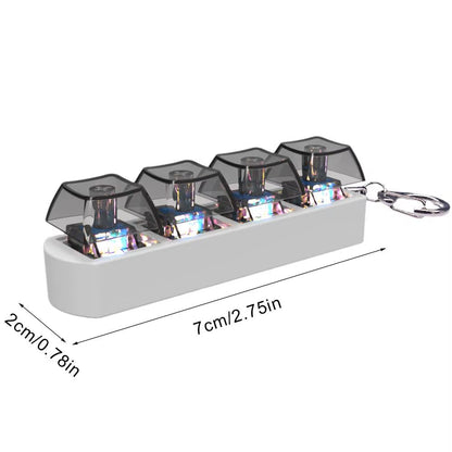 Keyboard Key Toy Party Stress Relief DIY Fidget Button Keycap Fidget Keychain Keyboard Keychain Toys Finger Keyboard Caps Toy