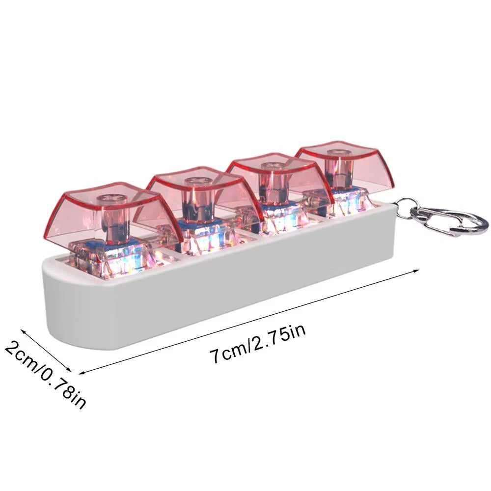 Keyboard Key Toy Party Stress Relief DIY Fidget Button Keycap Fidget Keychain Keyboard Keychain Toys Finger Keyboard Caps Toy