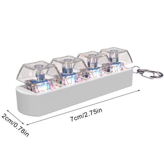 Keyboard Key Toy Party Stress Relief DIY Fidget Button Keycap Fidget Keychain Keyboard Keychain Toys Finger Keyboard Caps Toy